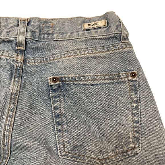 3/$15 Melville Low Rise Light Wash Distressed Jeans Women’s Small Italy Festival - Picture 8 of 11